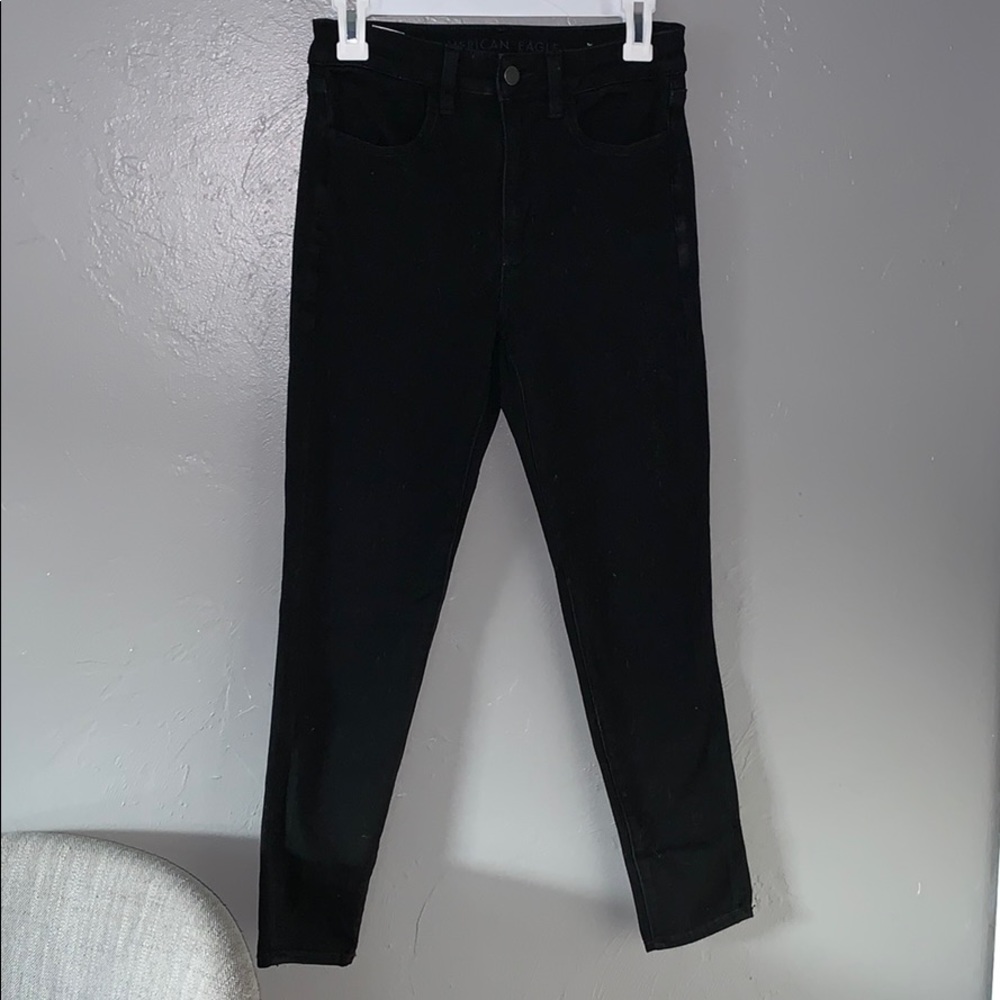 AE sz6 black skinny jeans NWOT